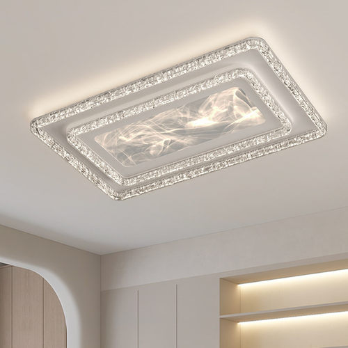 客厅主灯现代简约大气轻奢高级感2026年新款高端意式长方形吸顶灯