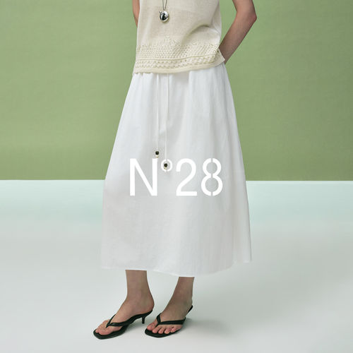N°28【呼呼专享】高腰显瘦休闲百搭松紧长款伞裙886241Q706