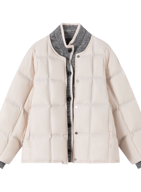 【钱老板】N°28 2025冬季辛苦时尚拼接羽绒服8955B1R207