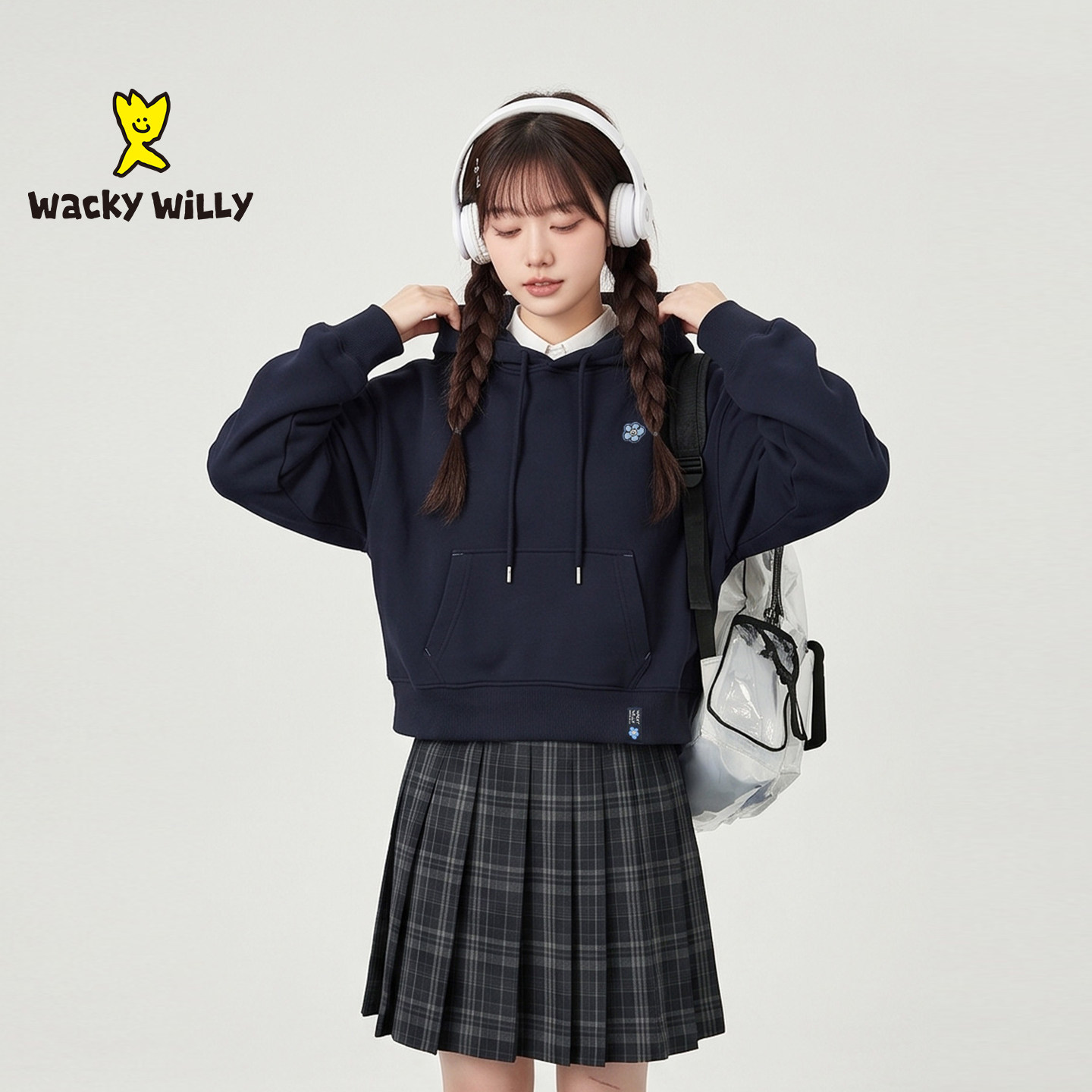 【韩国直邮】女款高级感连帽卫衣
