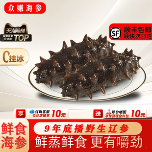 大连鲜食海参即食海参辽参刺参正品官方旗舰店即食海参独立包装袋