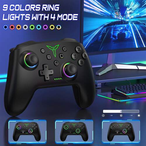 Wireless Switch Pro Controller with Joystick Double Vibratio