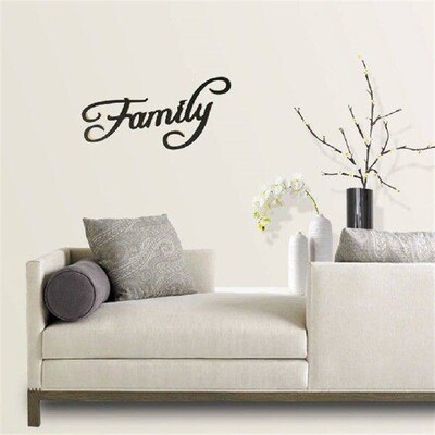 Family Memories Blessings Letter Wooden Wall Sticker Wood