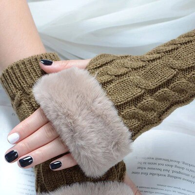 Autumn Winter Solid Color Students Write Keep Warm Korean Kn