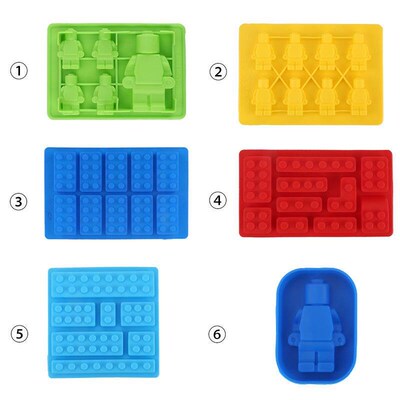 Block ice lattice mould robot chocolate robot cake mould bak