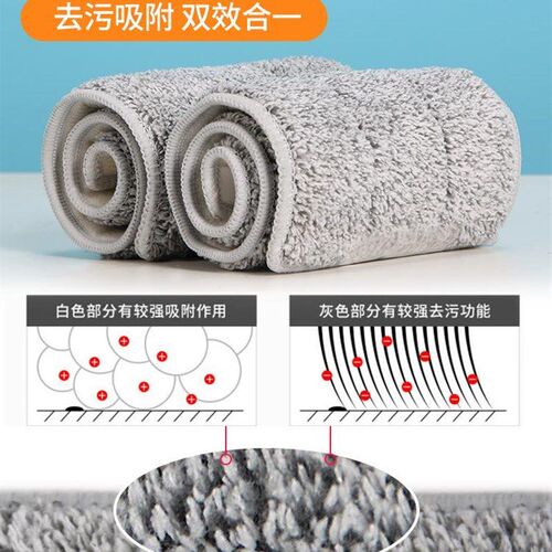 Flat mop cloth replacement cloth mop cloth adhesive type