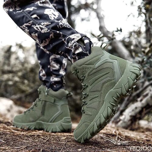 New Mens Boots Army Tactical Military Combat Boots Outdoor