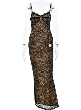 Sexy LaceUp Backless Split Long Dress for Hot Girls in 2025