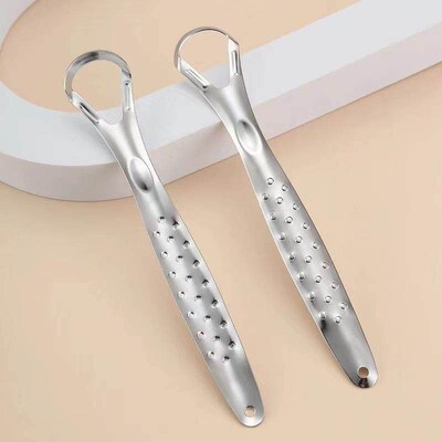 Stainless Steel Tongue Scraper Cleaner, Tongue Coating Brush