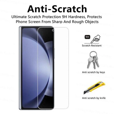 3PCS Tempered Glass For  Galaxy Z Fold 5 4 3 HD Clear Premiu
