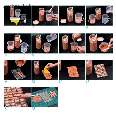 Lychee Life Sand Table Building Making Mini Brick Silicone M