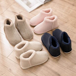 Men Plush Anti Slippers Indoor Women Shoes Winter Warm 2023