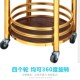 饮料茶水车酒店圆形层实木不锈钢酒水车手推车欧式 移动餐车家用