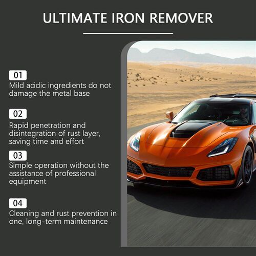 HOMONTH Car Rust Remover - Wheel and Metal Surface Cleaner,