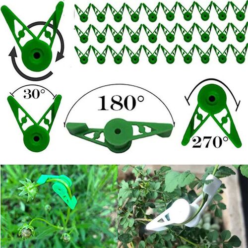 10-50Pcs Plant Branches Bender Training Clips 360 Adjustab