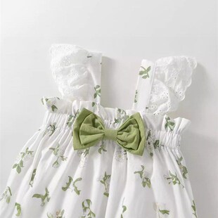 Thin for Sleeve Romper Girl Summer Baby Cute