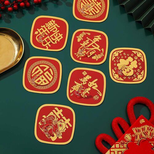 Strong Adhesive Hooks, Red Traceless Stickers, Heavy-Duty Fe