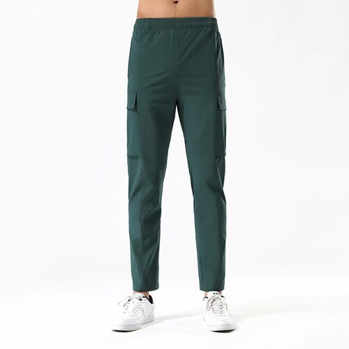 Ice Silk Quick-drying Pants Mens Summer Thin Drawstring Mou