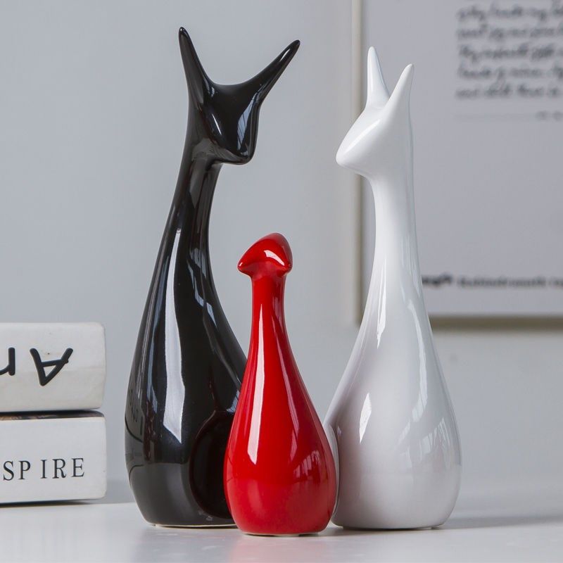 意式极简摆件艺术感餐桌上的现代客厅装饰电视两边适合摆在电视柜