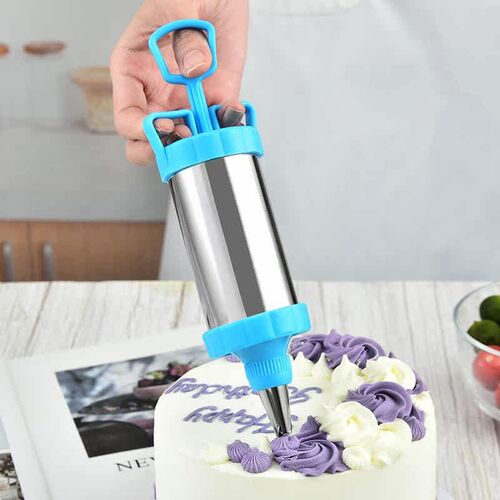 Stainless Steel Cookie Decorating Gun Sets Biscuit Press Mak