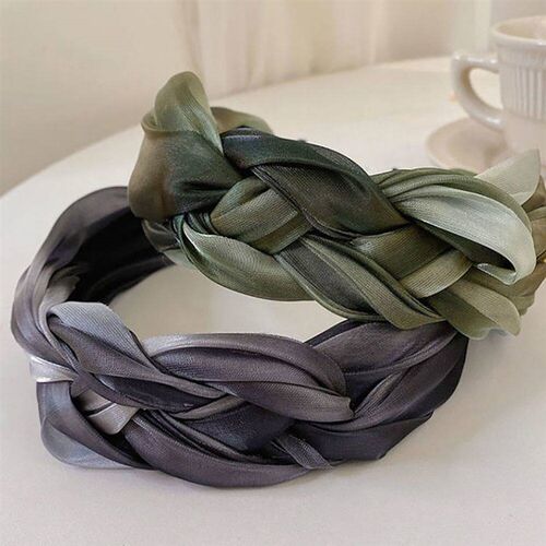 Fashion Shiny Twisted Braid Headband Women Girl Wide Side Ha