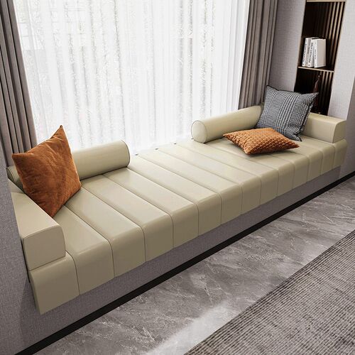Japanese Cream Style Waterproof  Velvet Bay Window Mat Windo