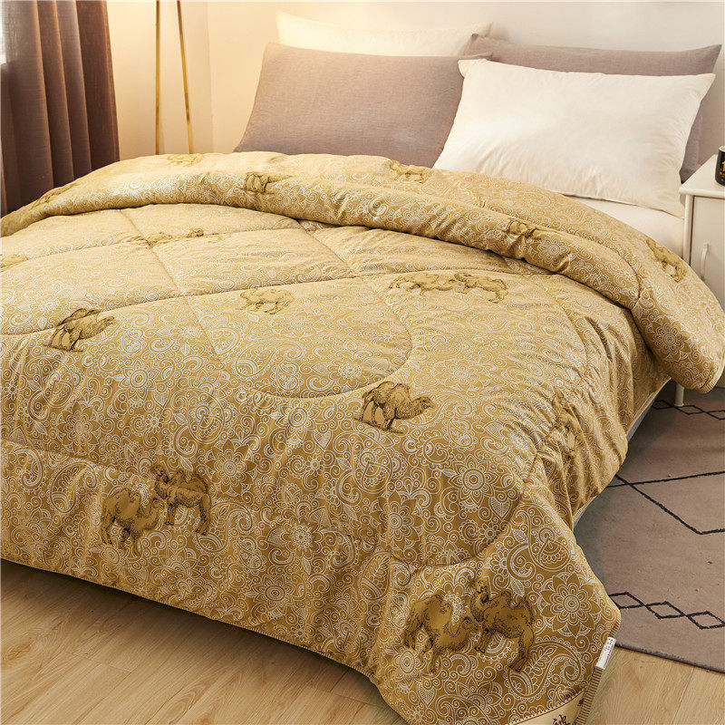 速热驼绒被驼毛被加厚保暖10斤化纤冬被春秋被单人学生宿舍通用,床上用品,化纤被,淘宝优惠券,粉丝福利购,淘宝优惠卷