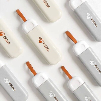 JUSTLANG 3 Compartment Pill Box Daily Pill Organizer Portabl