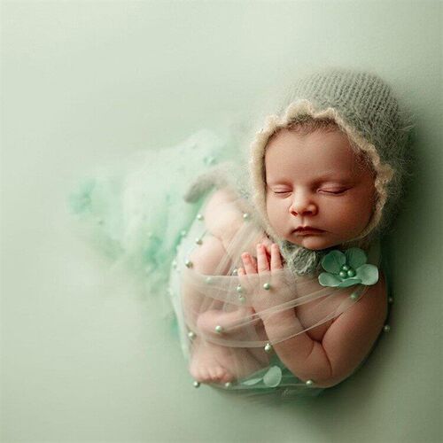 Newborn Photography Prop Flower Solid Backdrop Photography B