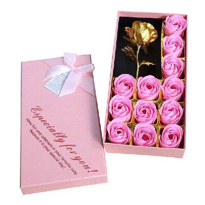 Handmade Soap Flower Gift Box DIY Artificial Scent Rose