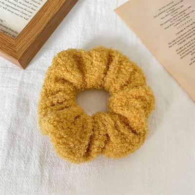 New Furry Winter Warm Soft Hair Scrunchies Warm Elastic Hair