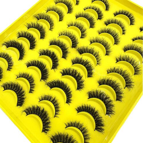New 20pairs natural long Mix Styles mink false eyelashes fak