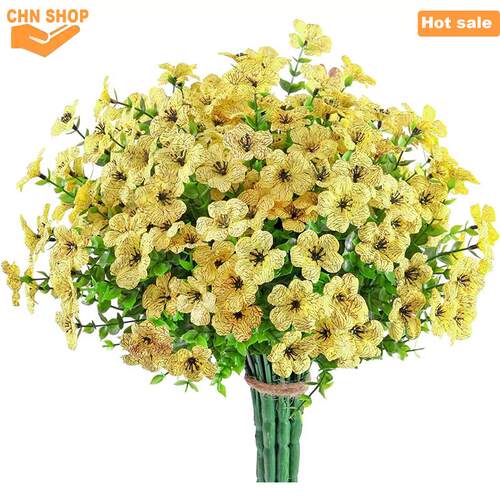 Artificial Faux Flowers Plants Outdoors Decoration fake silk