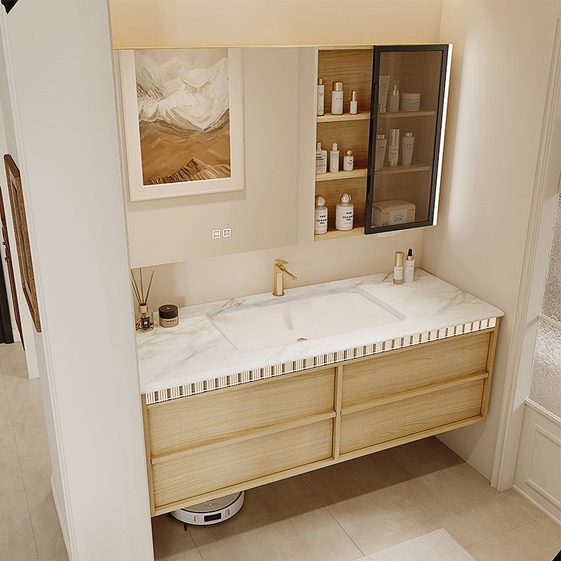 新款原木风骨骼线浴室柜中古风洗漱台卫生间奢石洗脸洗手盆柜,家装主材,浴室柜组合,淘宝优惠券,粉丝福利购,淘宝优惠卷