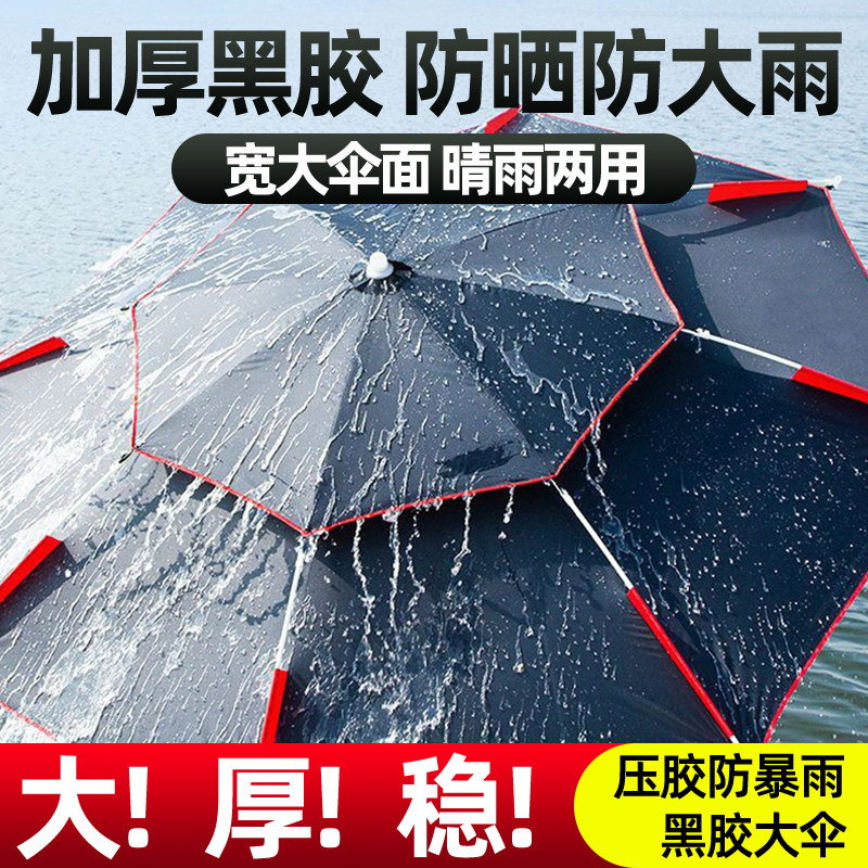 钓鱼伞大钓加厚防向新款抗风万暴户外雨阳折叠垂钓遮伞