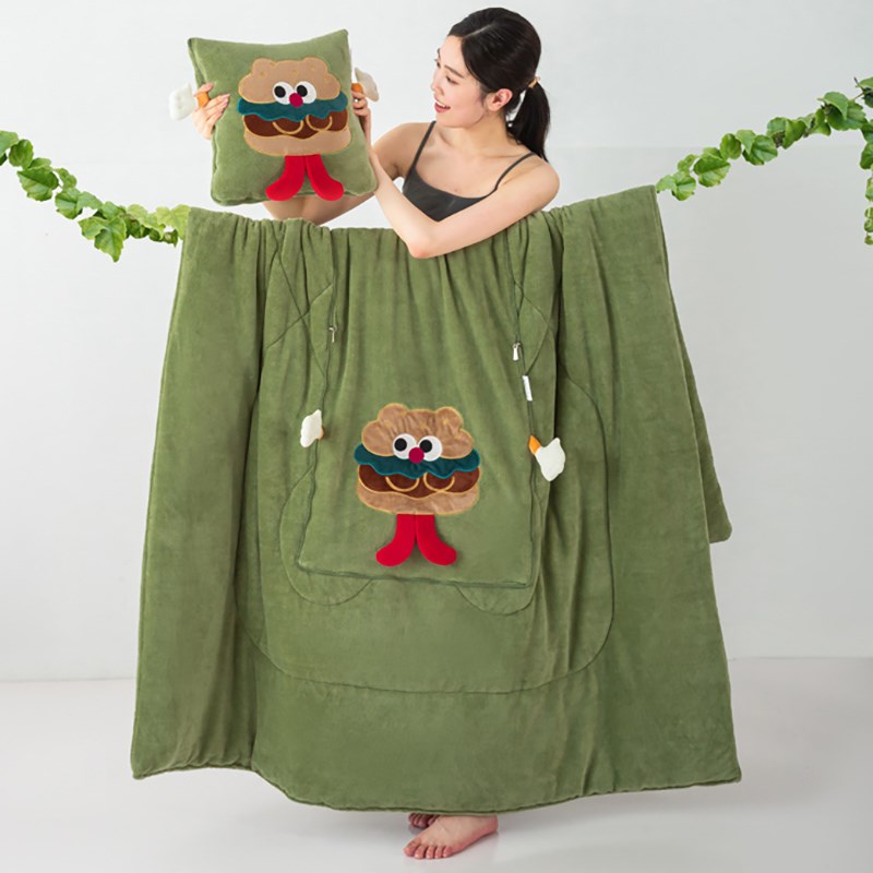 加厚冬季抱枕被子两用车用午睡枕头汽车载靠枕二合一