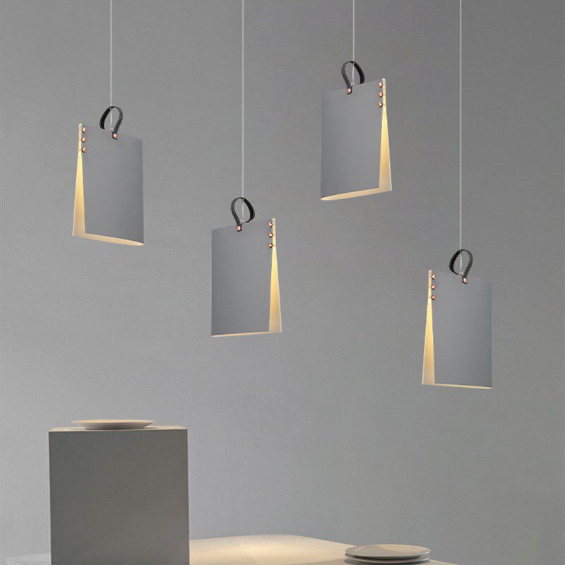 书页灯卧室床头吊灯现简约日式餐厅吊灯创意餐桌灯吧