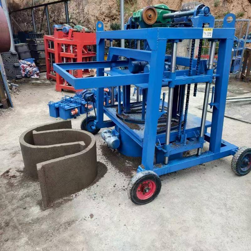井圈机U型渠机预制构件U型水渠砖机移动式水渠水沟成型机