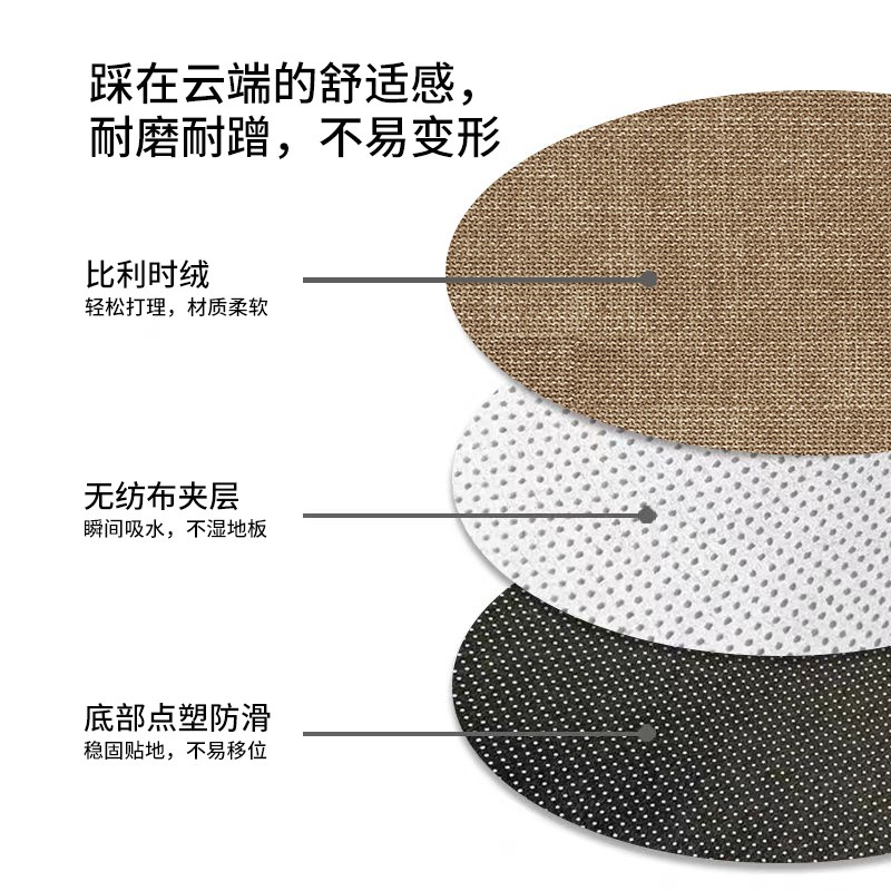 拱形转椅地毯防滑耐磨地板保护垫子办公电脑椅卧室中古风书房地垫