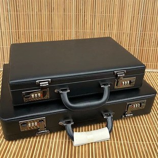 手提公文密码箱复古商务手提箱收纳A4多功能贵重物品收纳箱电脑箱