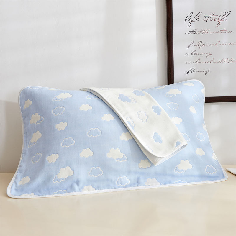 六层纱布枕巾100%全棉枕套纯棉毛巾枕罩男女学生单人枕头巾一对装,床上用品,枕巾,淘宝优惠券,粉丝福利购,淘宝优惠卷