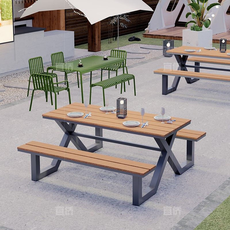 户外露营桌椅室外阳台连体桌子套装庭院花园露天商用休闲桌椅组合,住宅家具,桌椅套件,淘宝优惠券,粉丝福利购,淘宝优惠卷