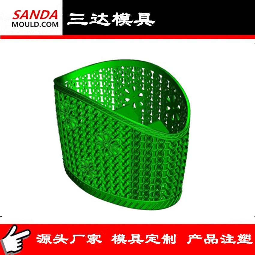 厂家供应塑料洗衣篮衣物收纳筐日用品注塑塑料模具开模设计加工
