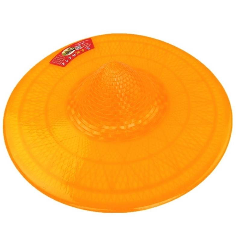 斗笠帽防雨防晒塑料农用加厚大号雨帽斗篷防晒遮阳环卫工人劳作帽