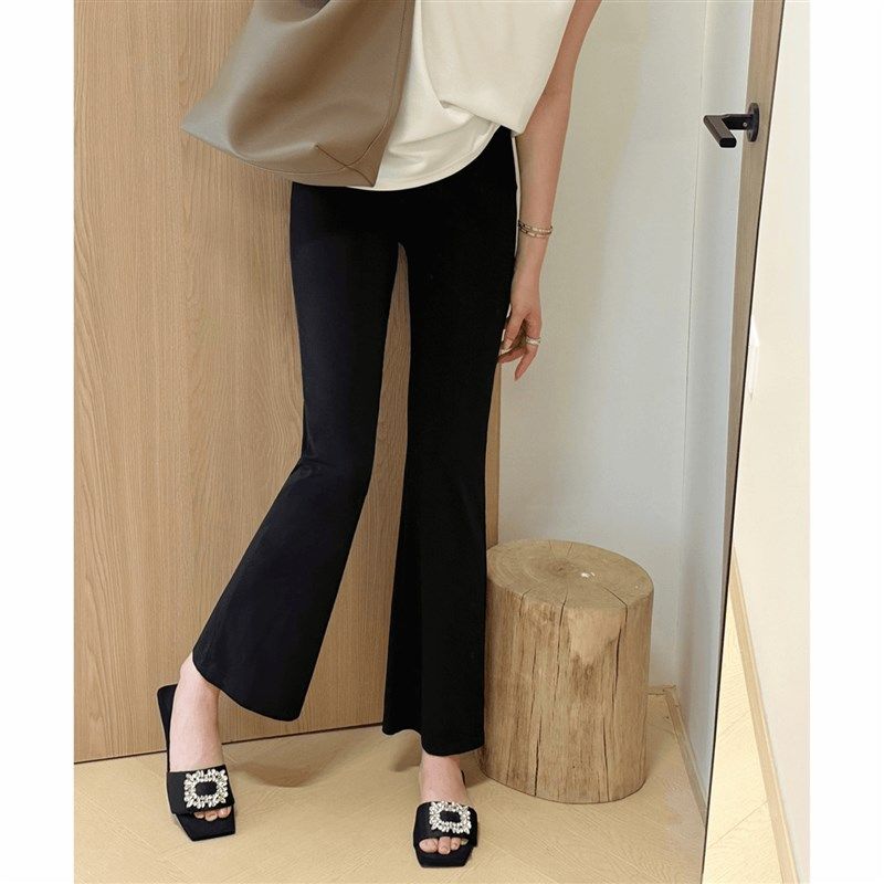 孕妇微喇西装裤子不勒肚子春秋季2024新款外穿夏季薄款托腹九分裤,孕妇装/孕产妇用品/营养,孕妇休闲裤,淘宝优惠券,粉丝福利购,淘宝优惠卷