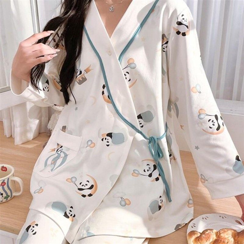 带胸垫月子服春秋产后孕妇睡衣女秋冬款孕期产妇哺乳期系带家居服,孕妇装/孕产妇用品/营养,家居服套装,淘宝优惠券,粉丝福利购,淘宝优惠卷