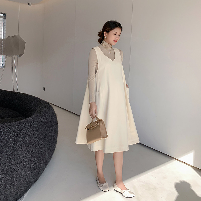 孕妇连衣裙秋冬款外穿孕妇装秋款2022新款时尚气质秋装背心裙套装,孕妇装/孕产妇用品/营养,连衣裙,淘宝优惠券,粉丝福利购,淘宝优惠卷