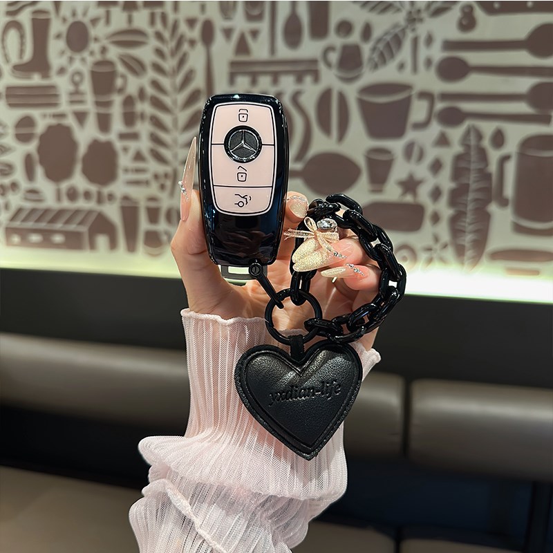 适用于e300l钥匙套c260l壳GLS350车glc300l扣glb220壳gle450