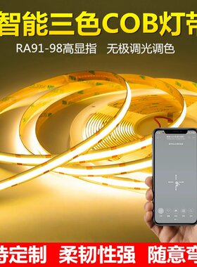 智能cob灯带低压24V三色