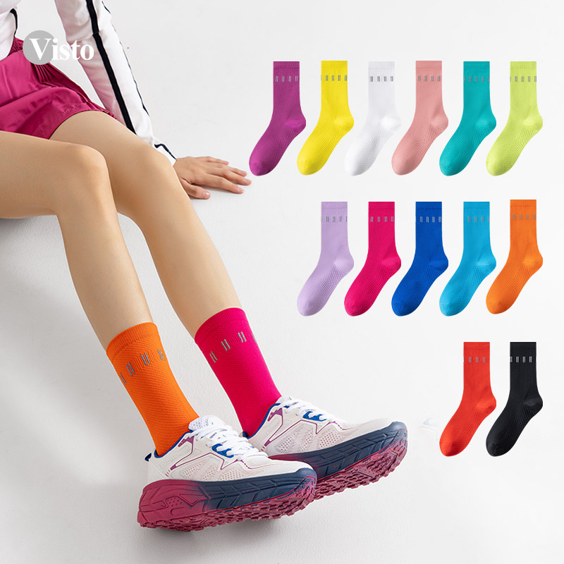 中筒袜秋冬运动跑步健身男女10A